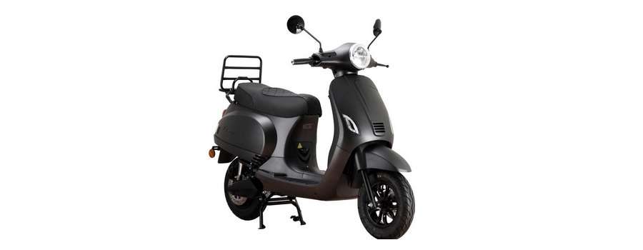 santini e-capri matzwart 45km-u scooter